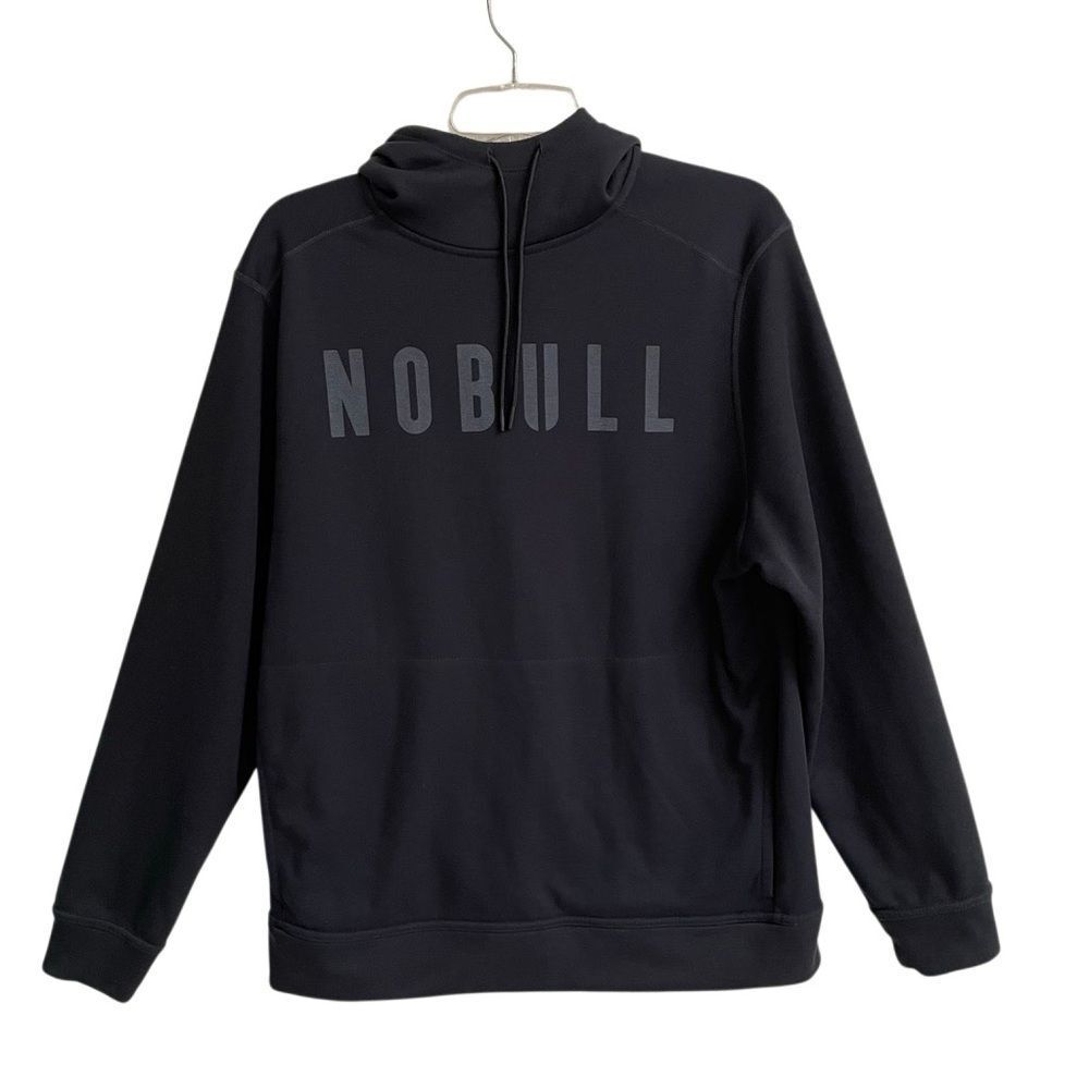 Nobull Performance Hoodie Women’s L Black Drawstring Fleece Lined